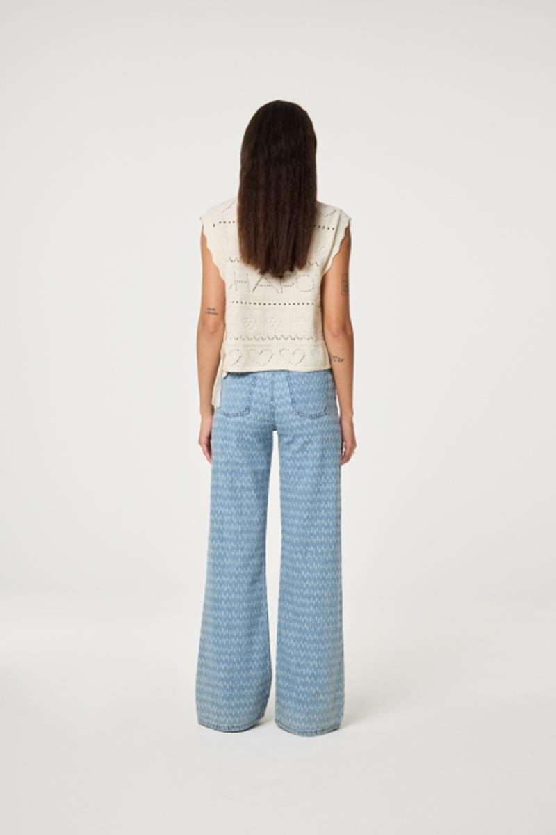 Fabienne Chapot Jeans Thea Wide Leg Blauw 2