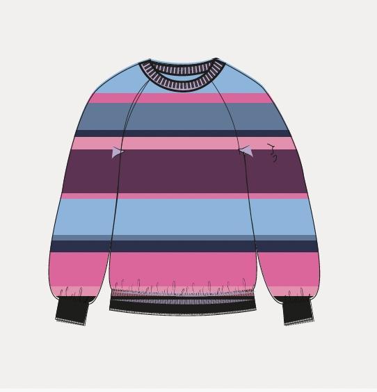 POM Amsterdam Trui SP9359 Blauw 1