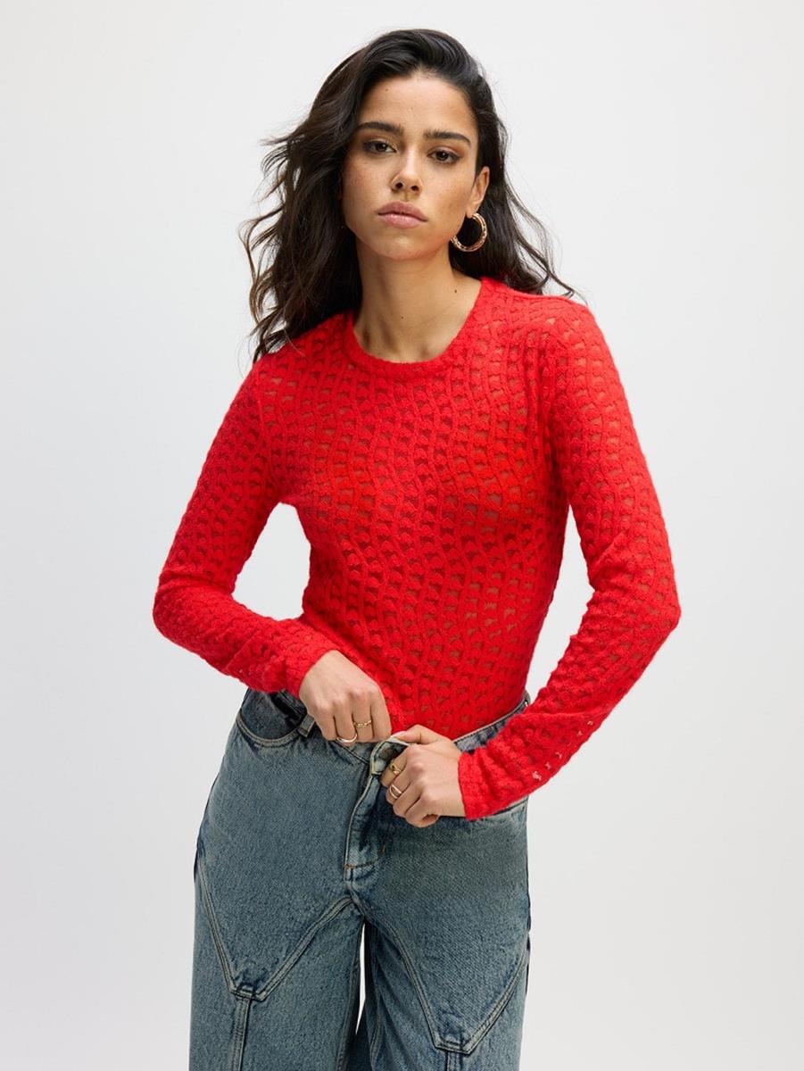 Refined Department Refined Department T-Shirt Maya Rood 1