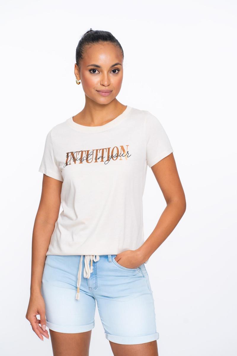Geisha Geisha T-Shirt 52396-41 Beige 1
