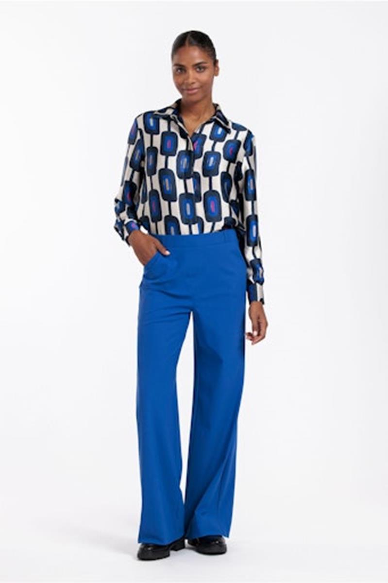 Studio Anneloes Studio Anneloes Blouse Hiske satin chain Wolwit 1