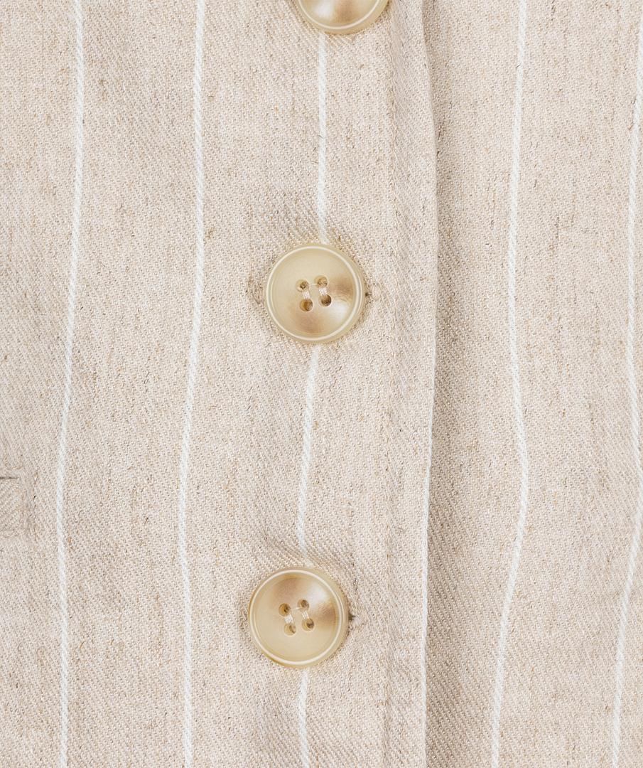 EsQualo EsQualo Gilet SP25.17006 Beige 2