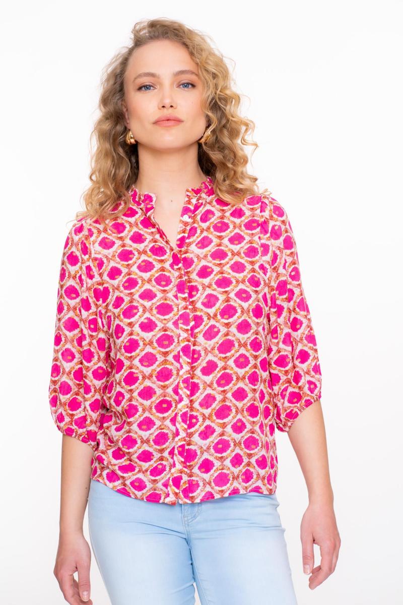 Geisha Geisha Blouse 53459-20 Fuchsia 1