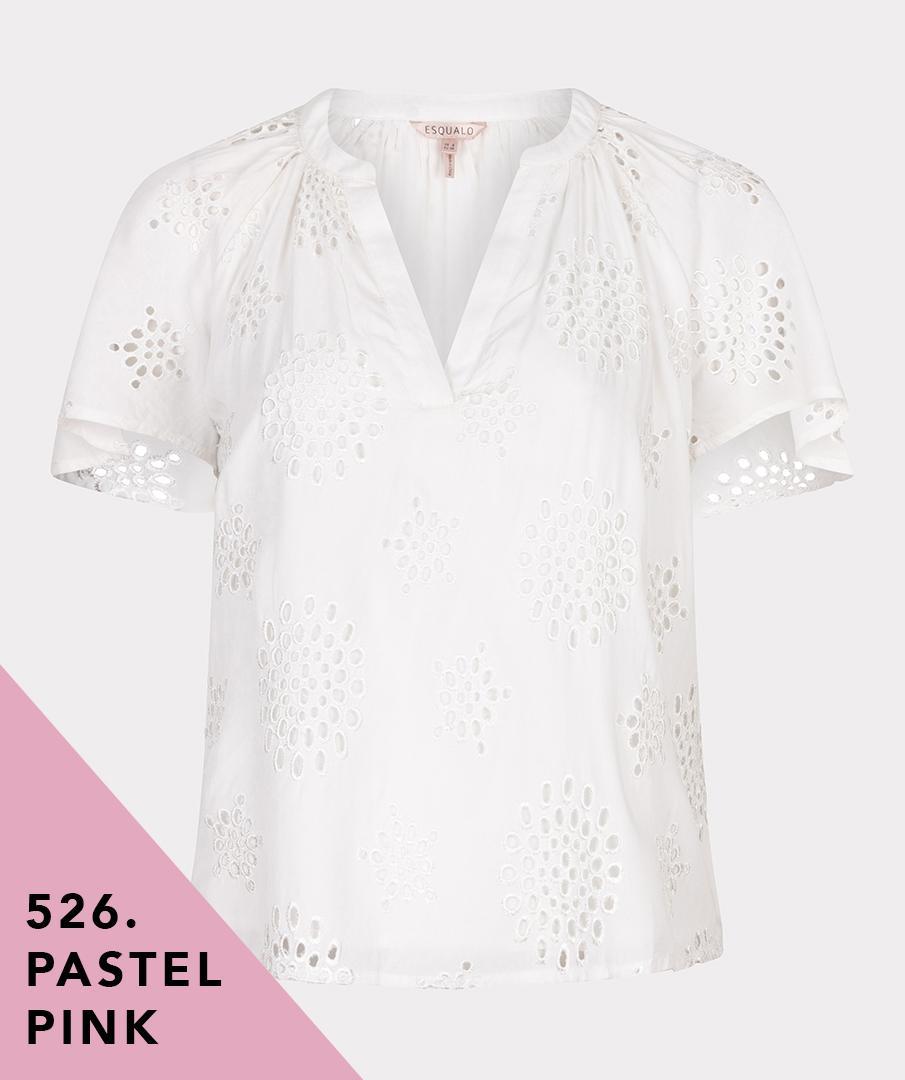 EsQualo EsQualo Blouse HS25.09218 Wolwit 1