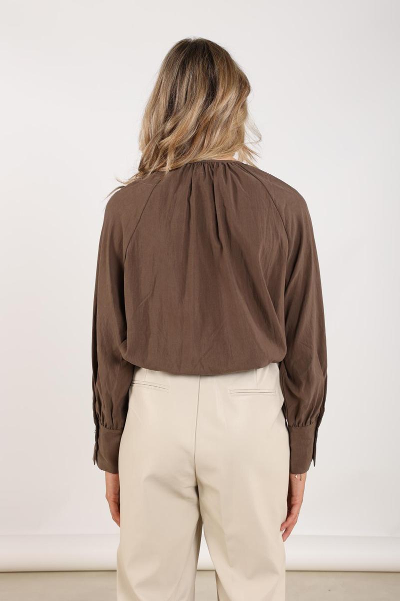 NUKUS Blouse NKF02014 Bruin 5