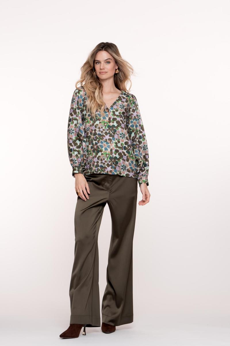 Geisha Blouse 53636-20 Groen 3