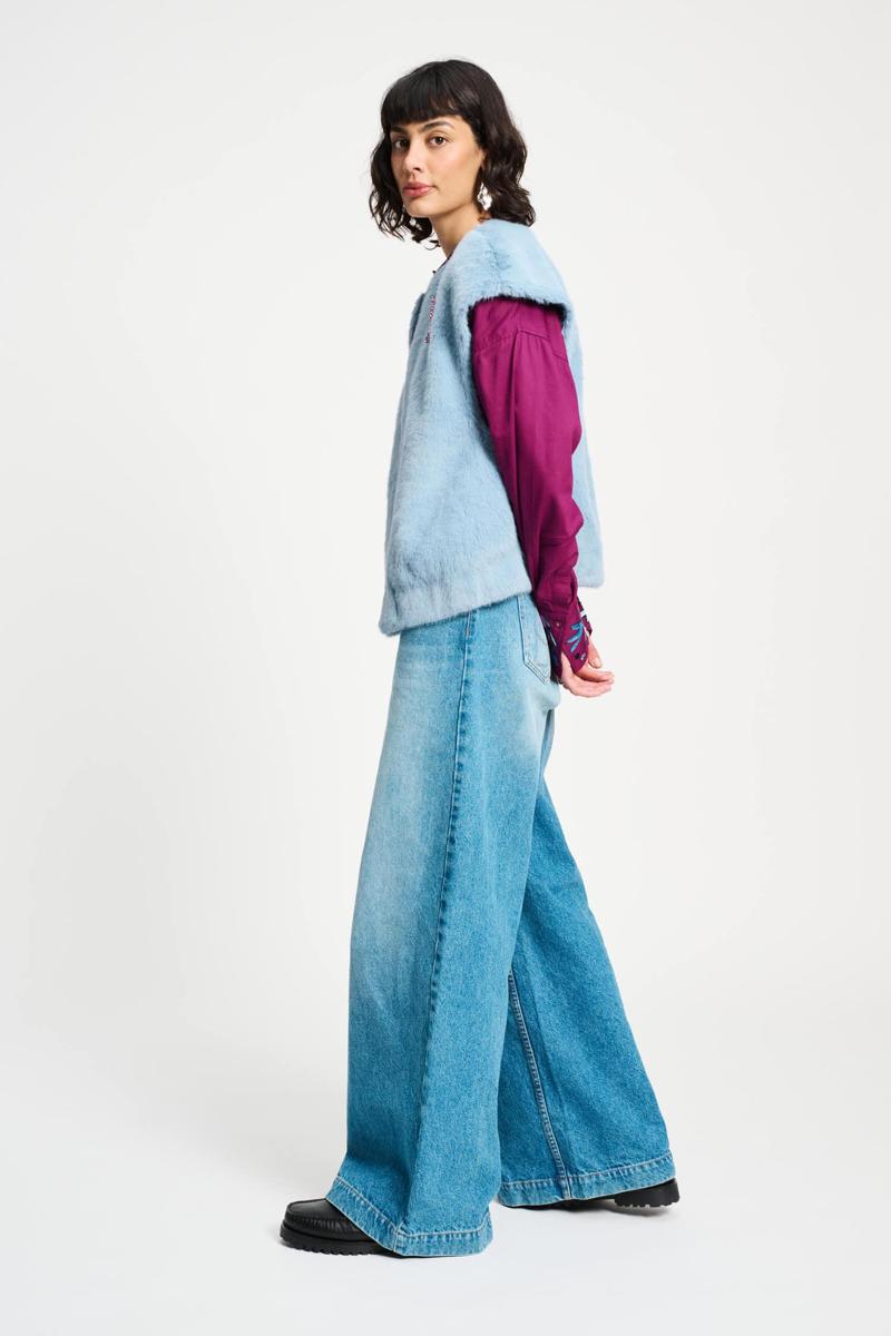 POM Amsterdam Gilet SP9368 Blauw 6