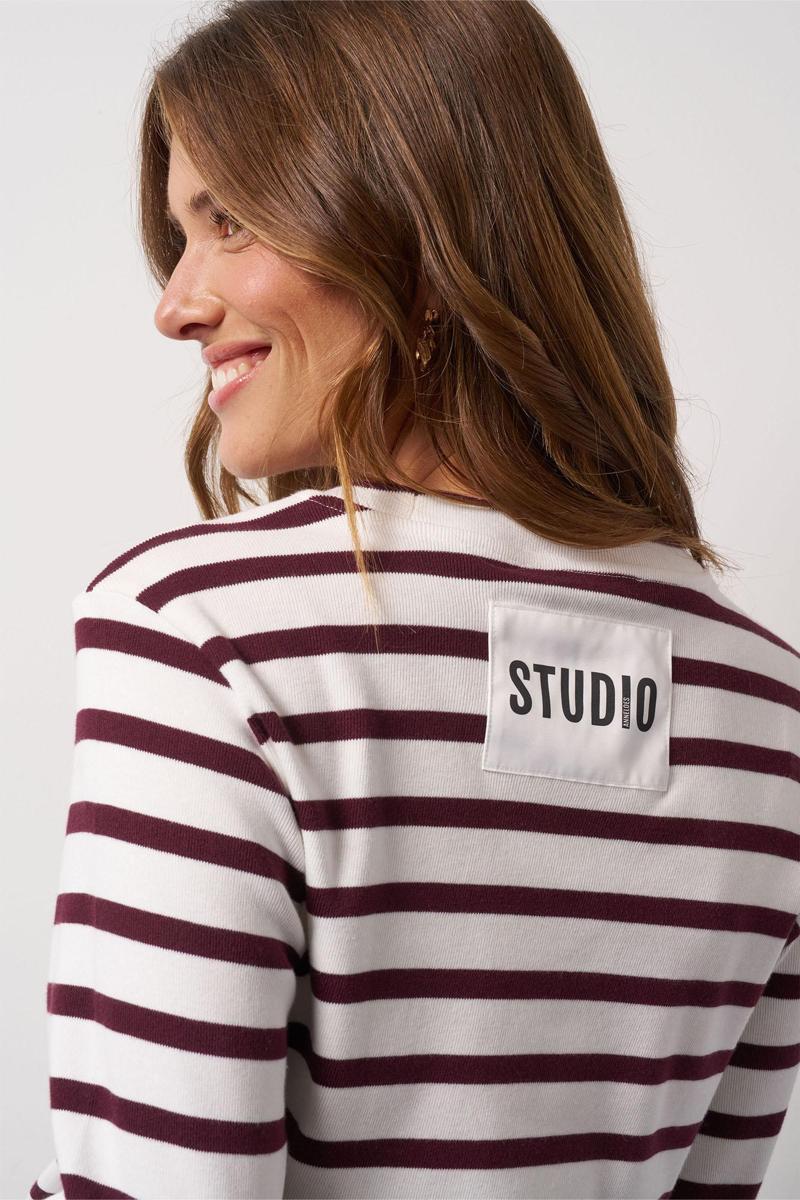 Studio Anneloes T-Shirt Annika stripe ls Rood 2