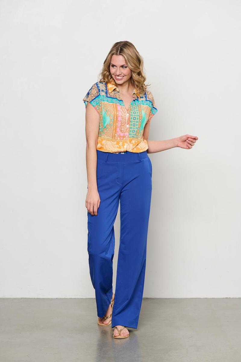 &Co Woman &Co Woman Pantalon PA264 Blauw 4