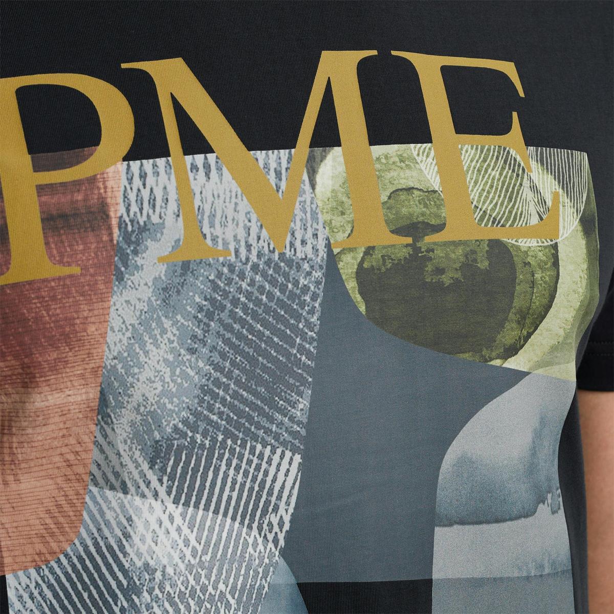 PME Legend PME Legend T-Shirt PTSS2504587 Blauw 5