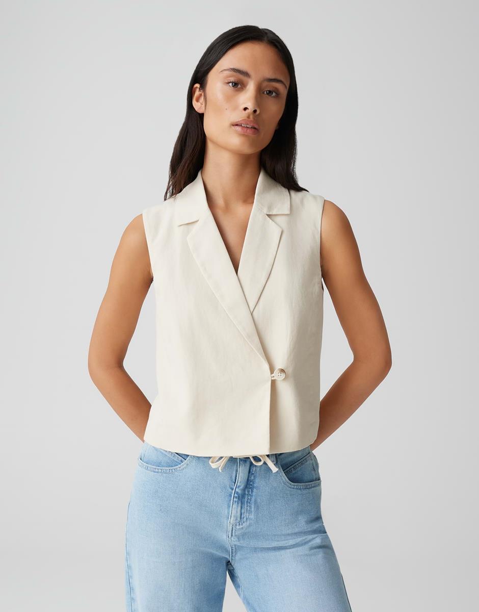 OPUS Vest Wino Off-White 1