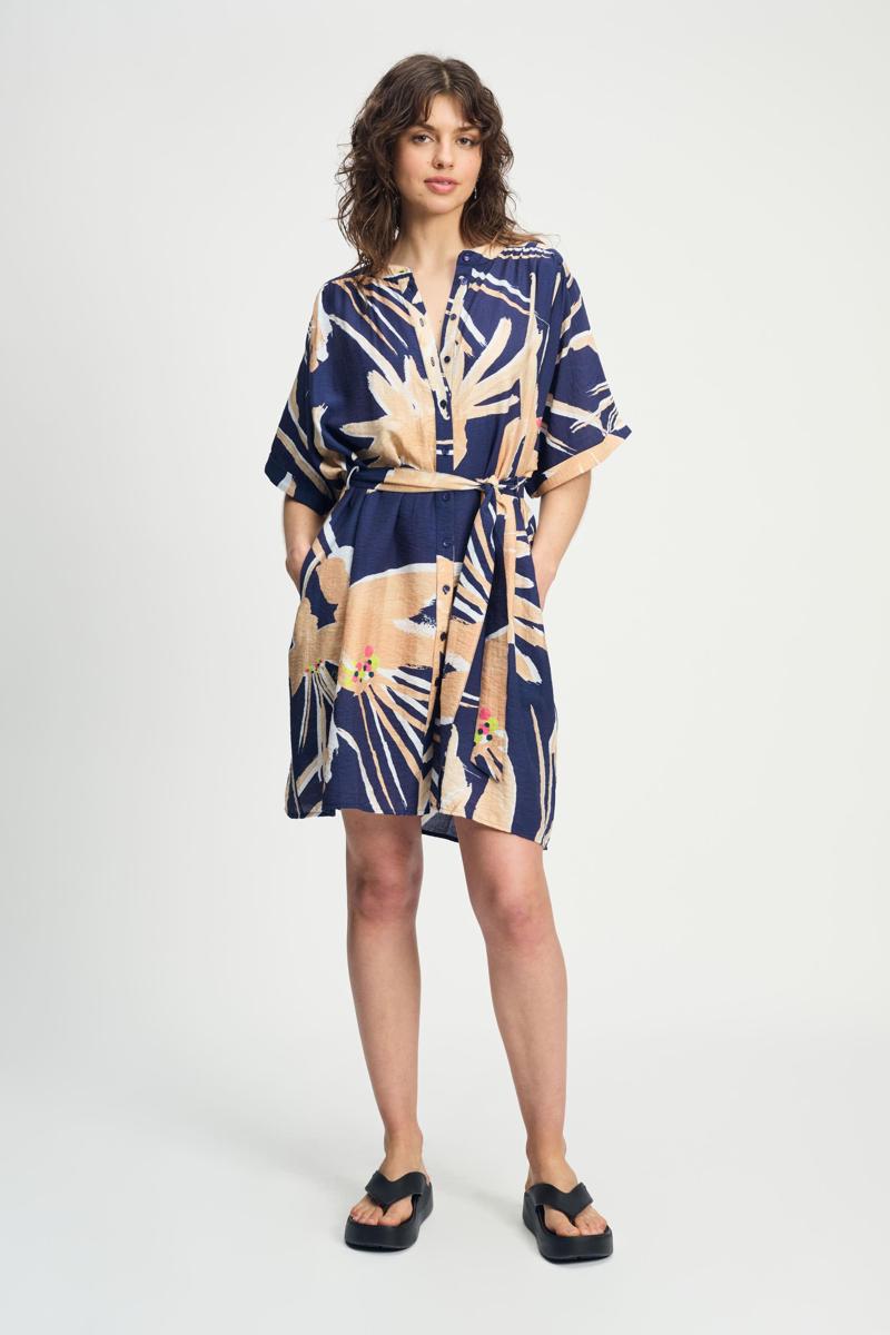 POM Amsterdam POM Amsterdam Jurk SP9177 Blauw 2