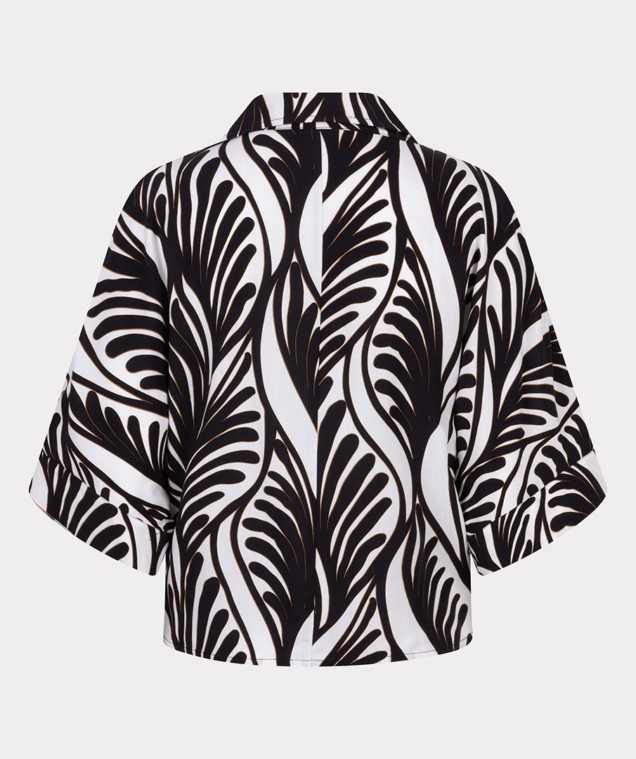 EsQualo EsQualo Blouse HS25.14209 Zwart 3