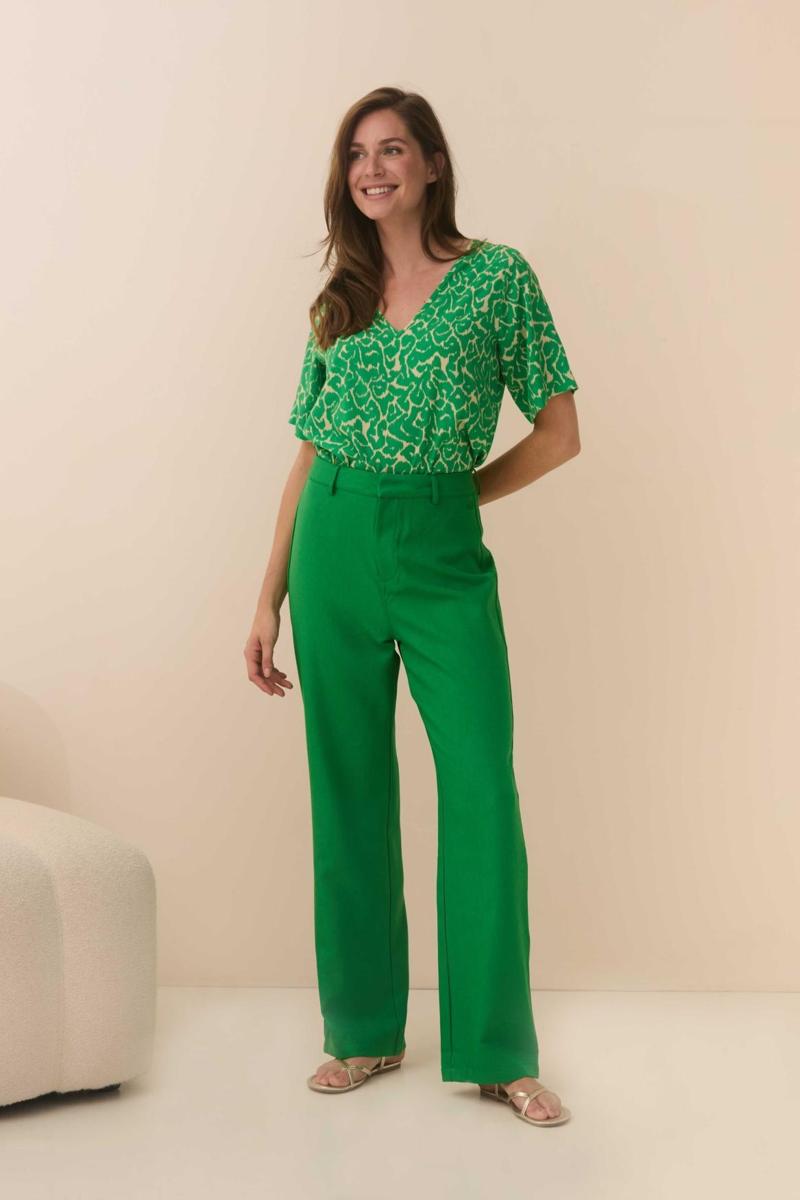Lofty Manner Lofty Manner Blouse QD03 - Iggy Groen 5