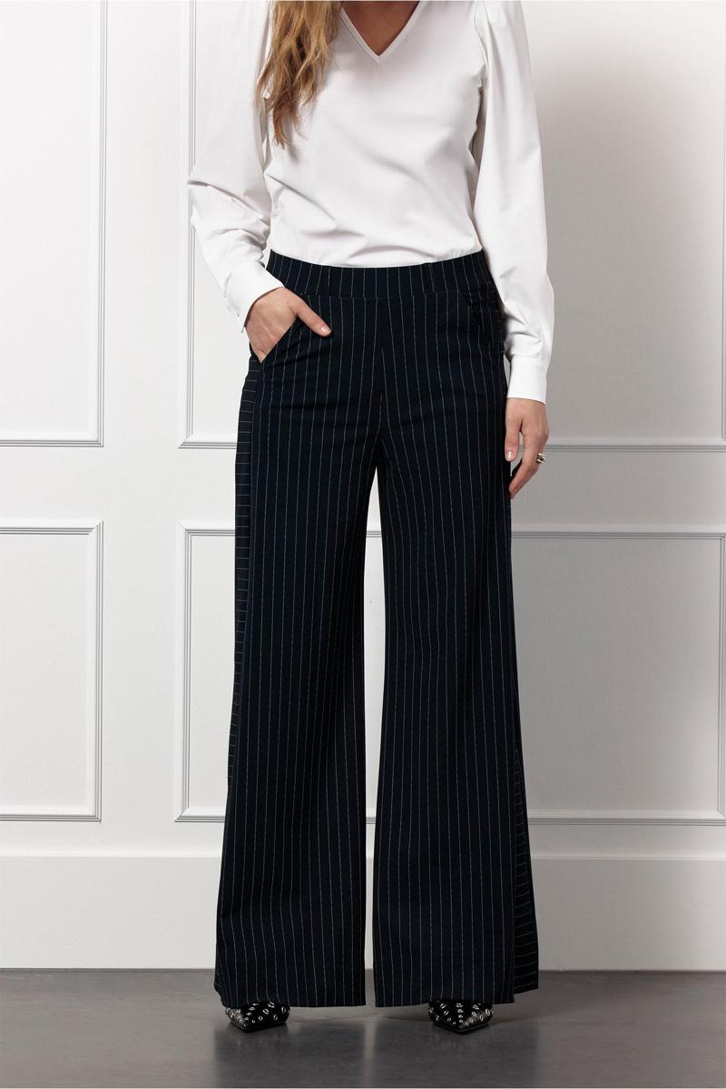 Studio Anneloes Studio Anneloes Pantalon Pilar pinstripe t Blauw 3