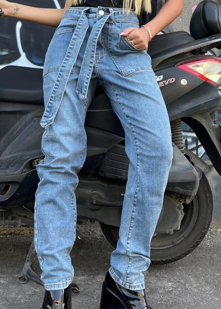 Bianco Bianco Jeans 123849 Sandra-(Me Blauw 3