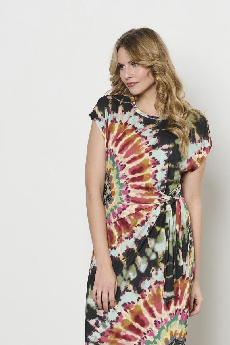 &Co Woman &Co Woman Jurk DR280 Groen 4