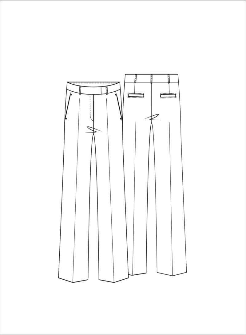 Jansen Amsterdam Pantalon COLETTE W25 Blauw 1