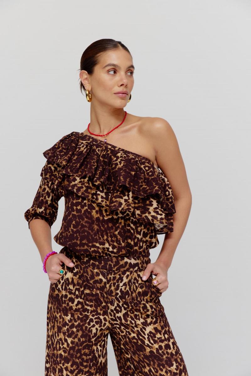 Harper & Yve Harper & Yve Top HS25J400 Bruin 1