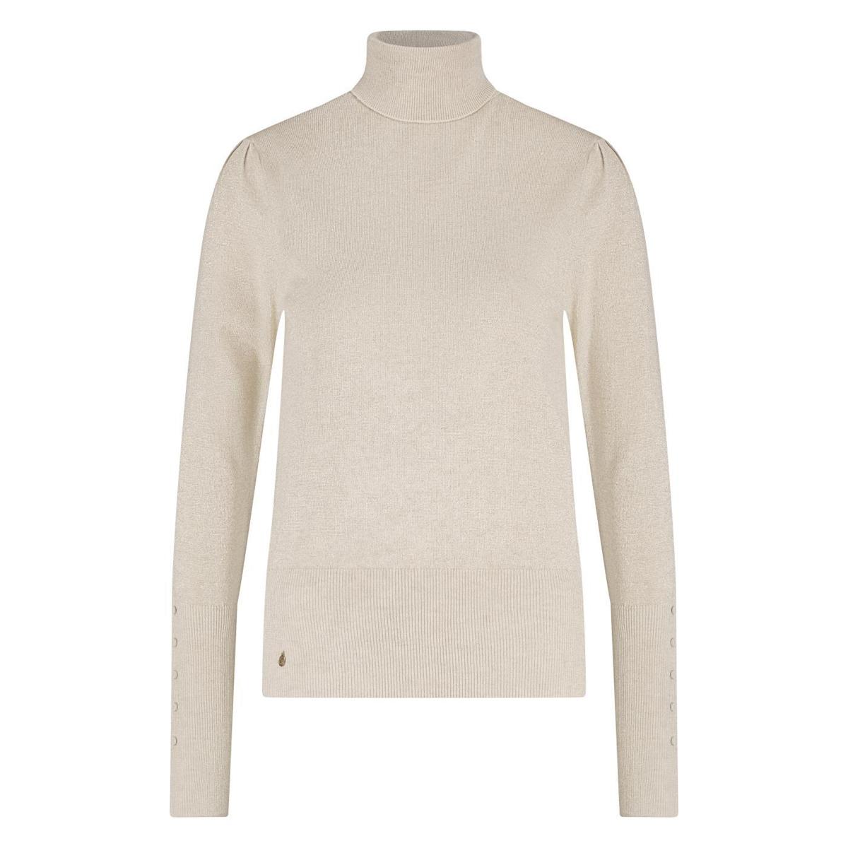 NUKUS Trui Sylvia Lurex Beige 2