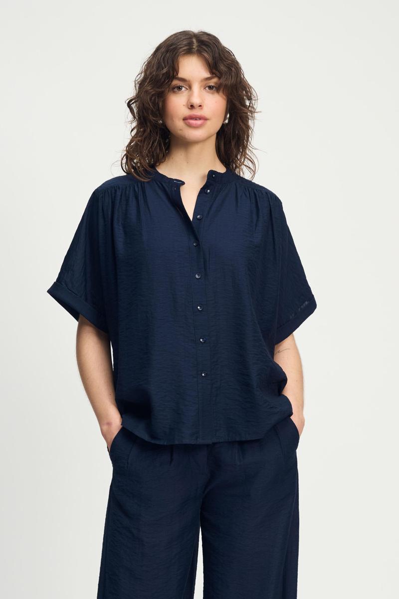 POM Amsterdam POM Amsterdam Blouse SP9141 Blauw 2