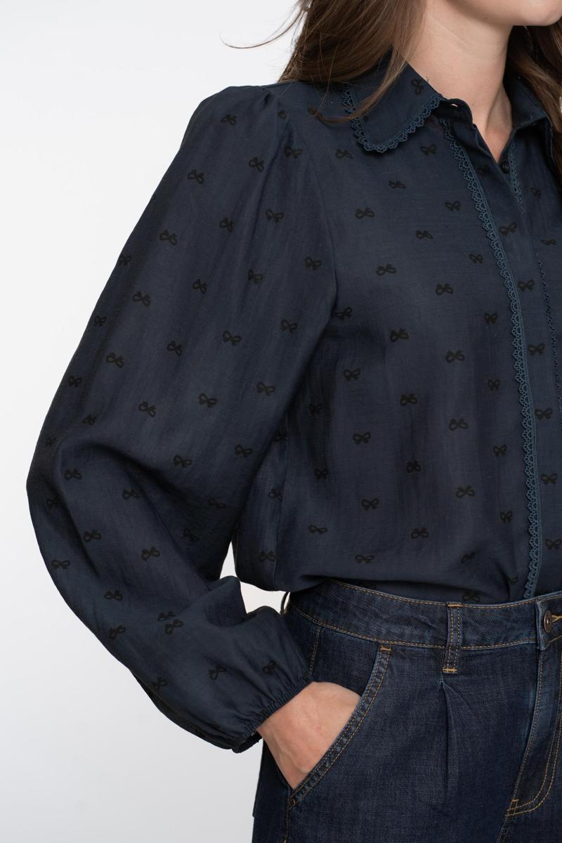Geisha Blouse 53533-14 Blauw 5