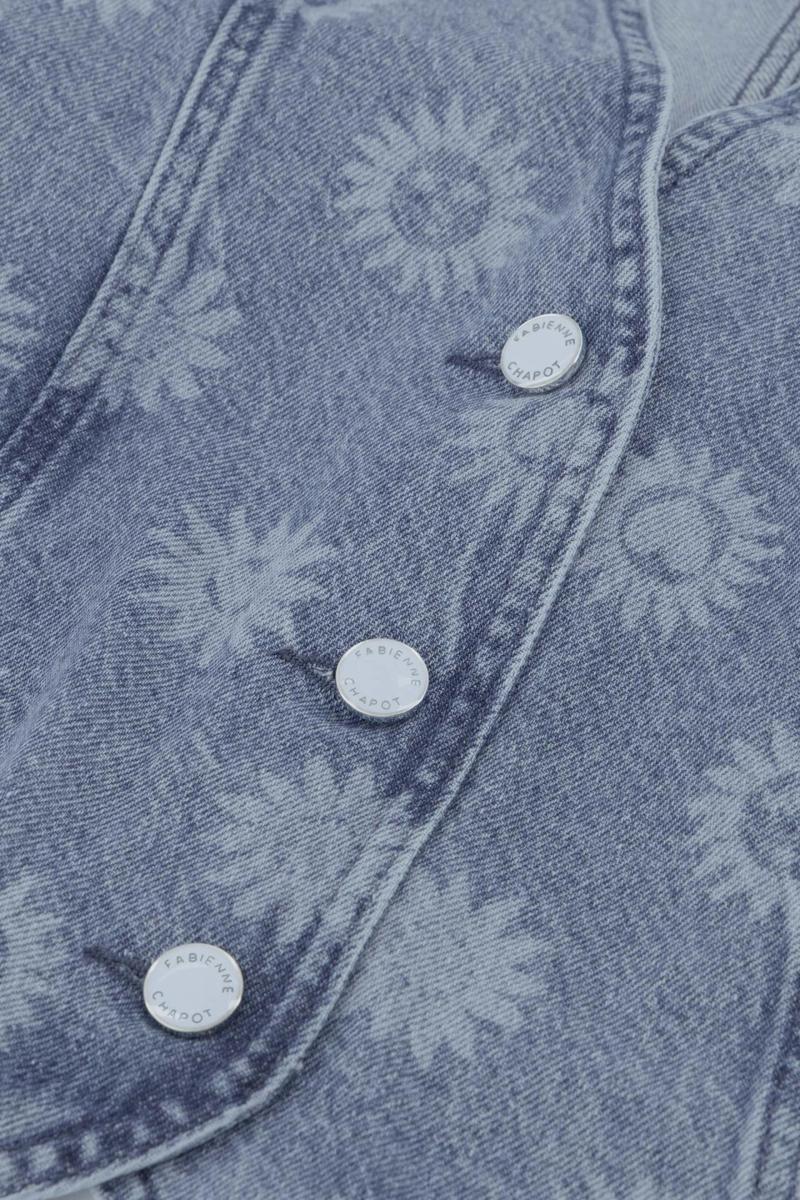 Fabienne Chapot Gilet Gigi Denim Blauw 4