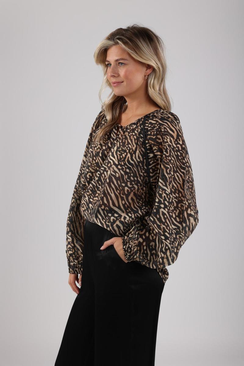 NUKUS NUKUS Blouse NKS02092 Zwart 5