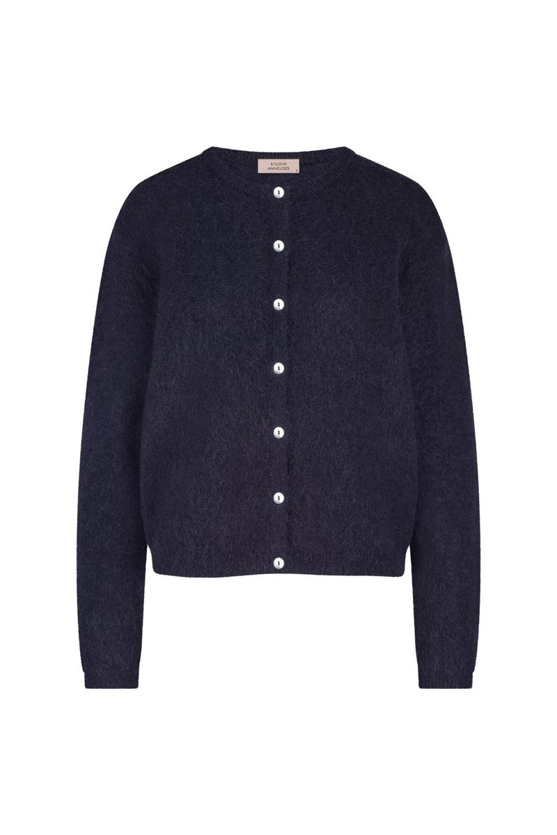 Studio Anneloes Vest Bibi mohair cardi Blauw 1