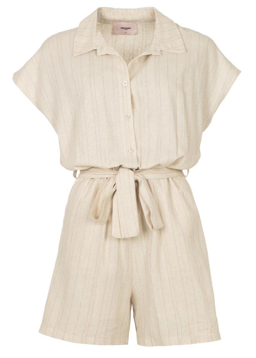 Freebird Freebird Jumpsuit Jolisa Wv-Linen-S Beige 1