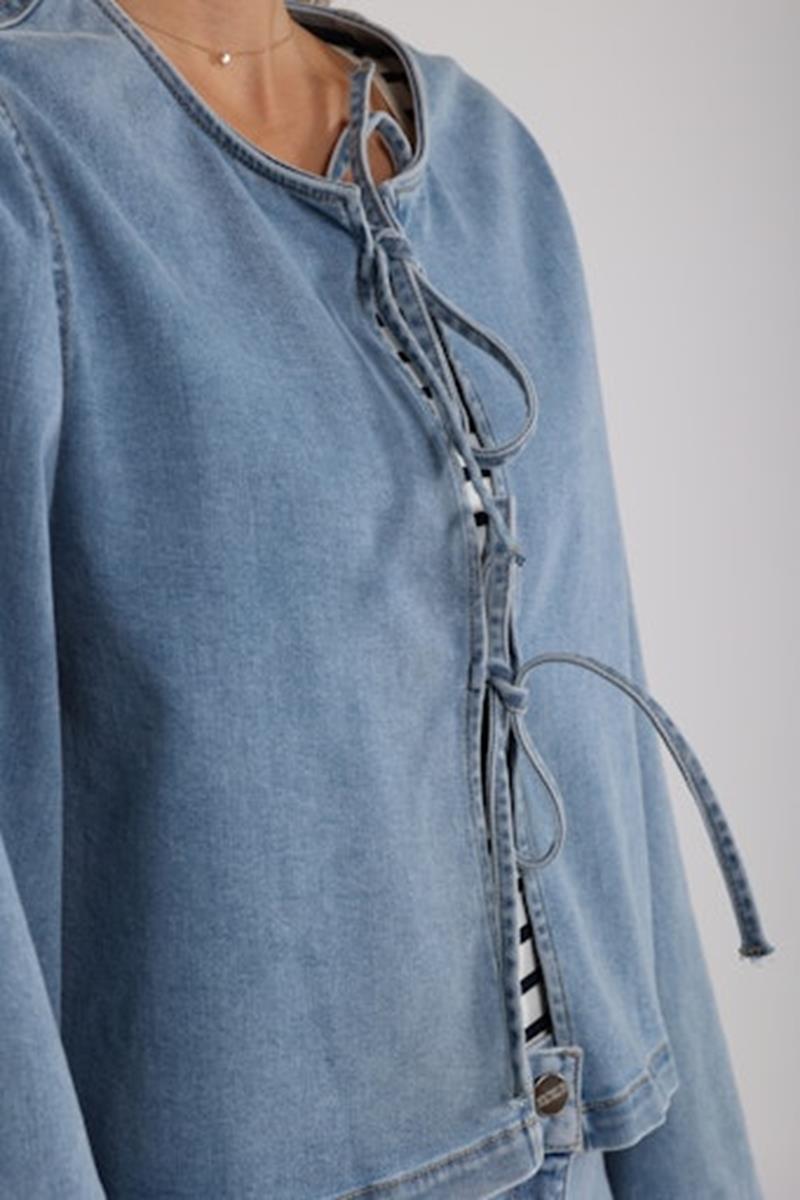 NUKUS NUKUS Blouse Bowy Blauw 6