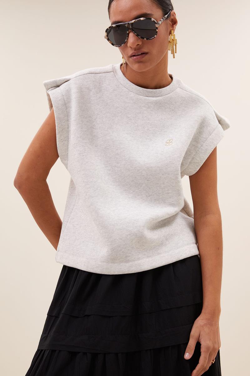 By-Bar T-Shirt Mason Pleats Grijs 1