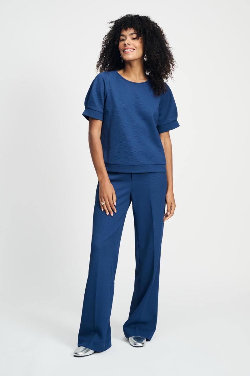 POM Amsterdam POM Amsterdam Blouse SP9040 Blauw 4
