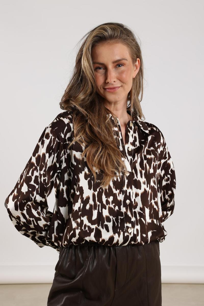 NUKUS Blouse NKF02065 Bruin 6