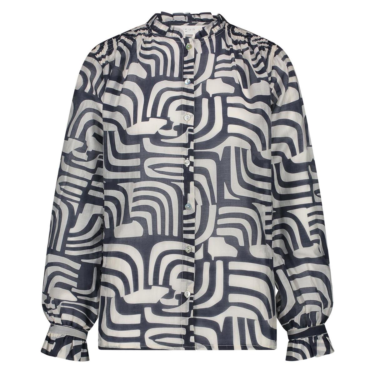 NUKUS NUKUS Blouse NKS02089 Blauw 1