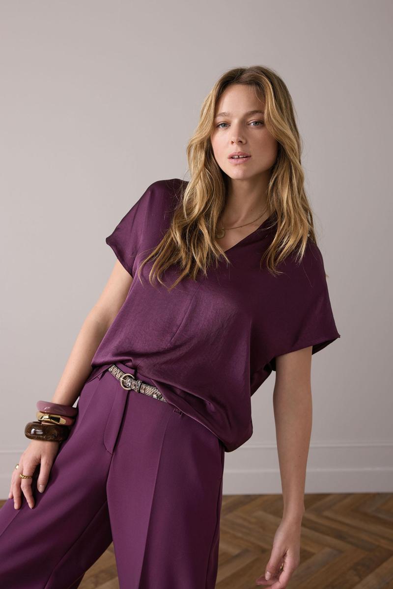 Summum Blouse 2s3324-11817 Paars 1