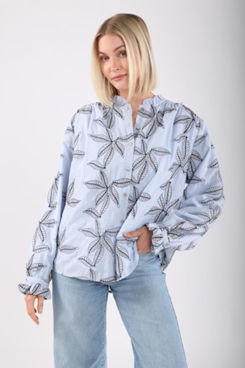NUKUS NUKUS Blouse NKS02074 Blauw 1