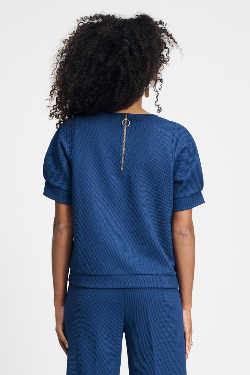 POM Amsterdam POM Amsterdam Blouse SP9040 Blauw 5