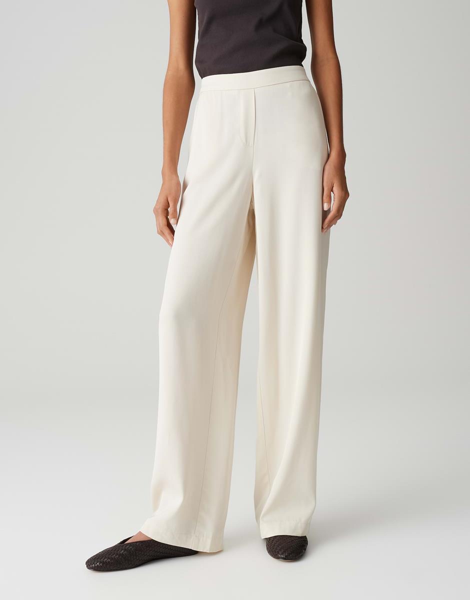 OPUS Pantalon Marou Travel Off-White 1