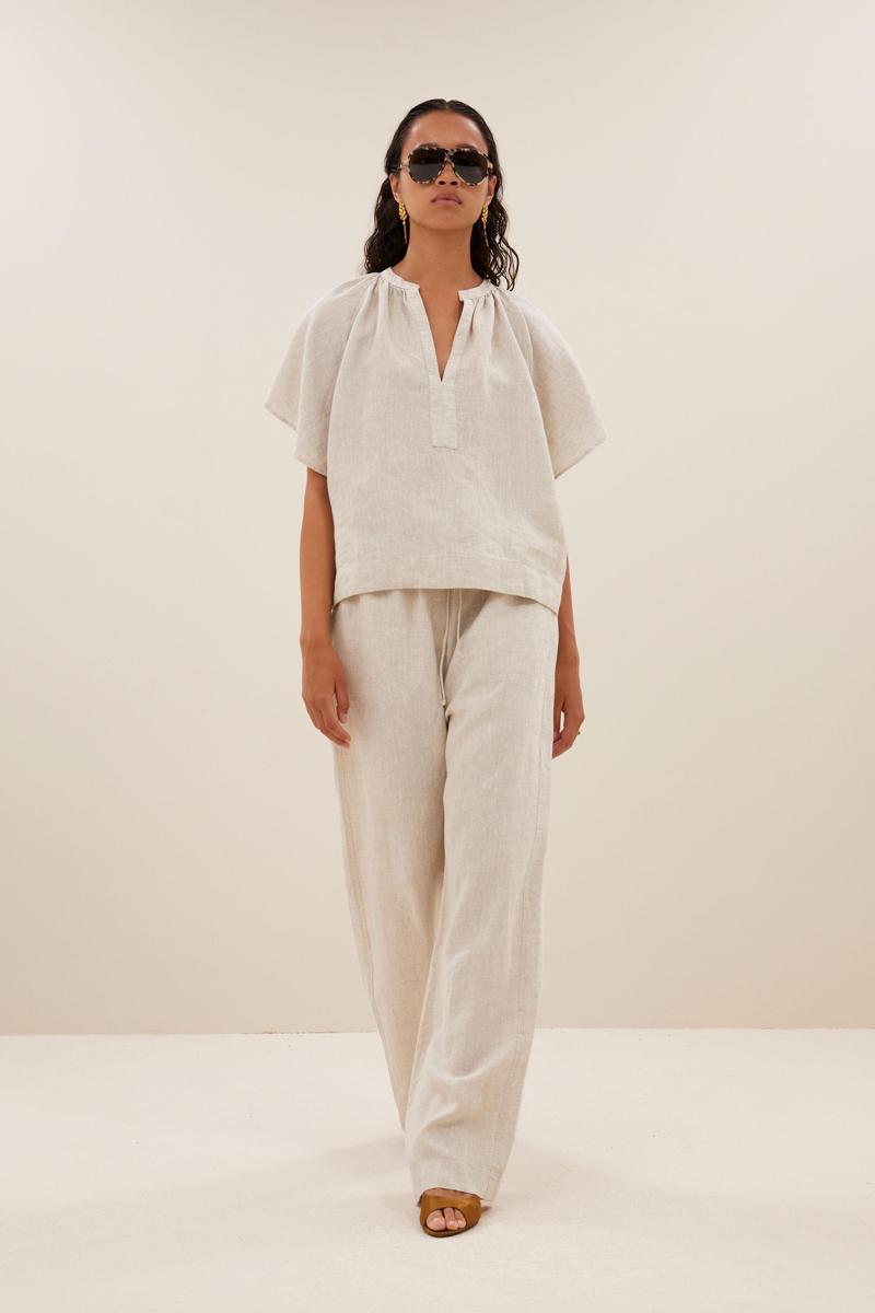 By-Bar By-Bar Blouse Vina Linen Blouse Beige 5