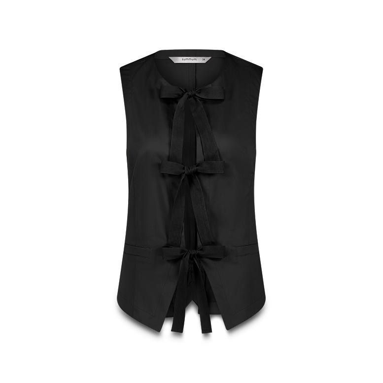 Summum Summum Gilet 9s135-11816 Zwart 1