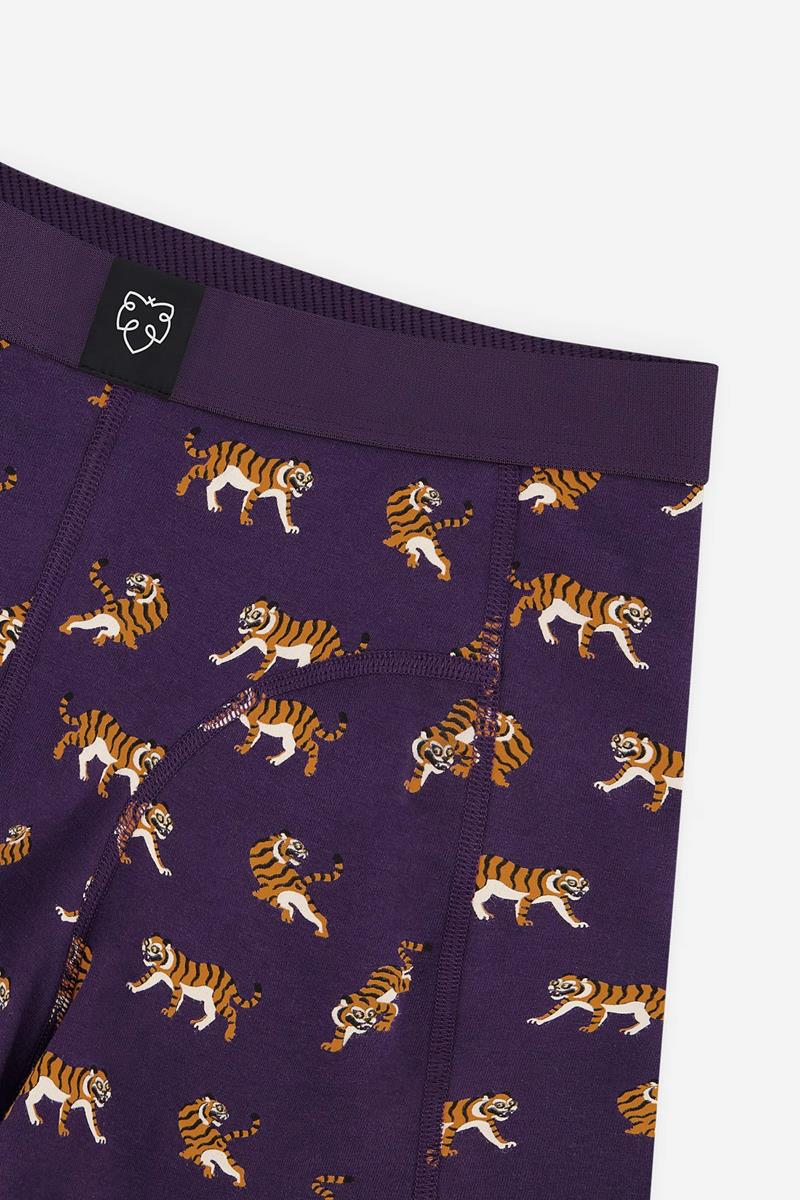 A-dam Boxershort Purple Tigers Paars 3