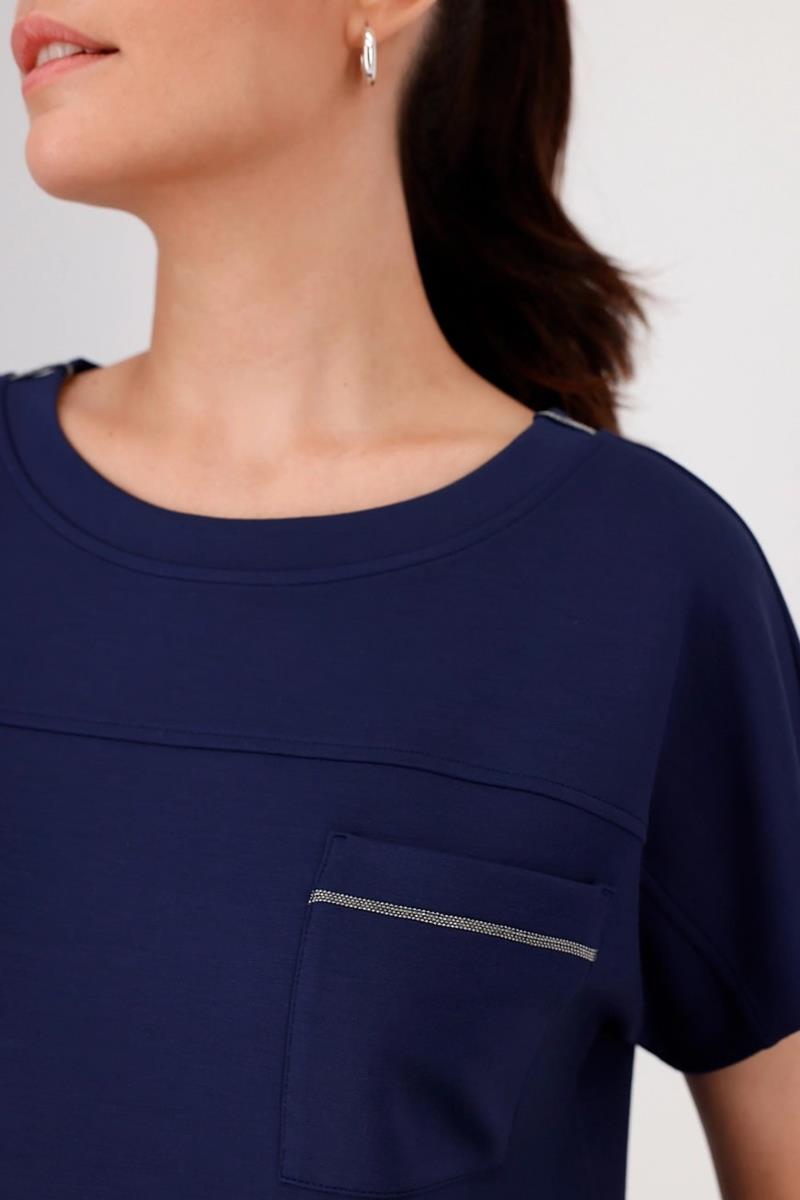 Monari T-Shirt 409880 Blauw 4