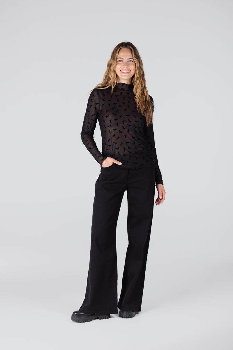 Jansen Amsterdam Blouse JULA W25.4 Zwart 5