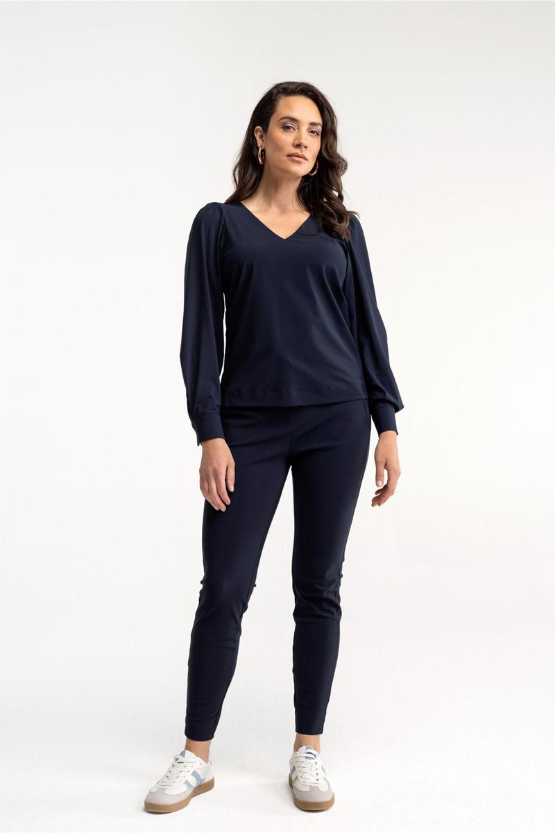Studio Anneloes Studio Anneloes Pantalon Downstairs bonded Blauw 4