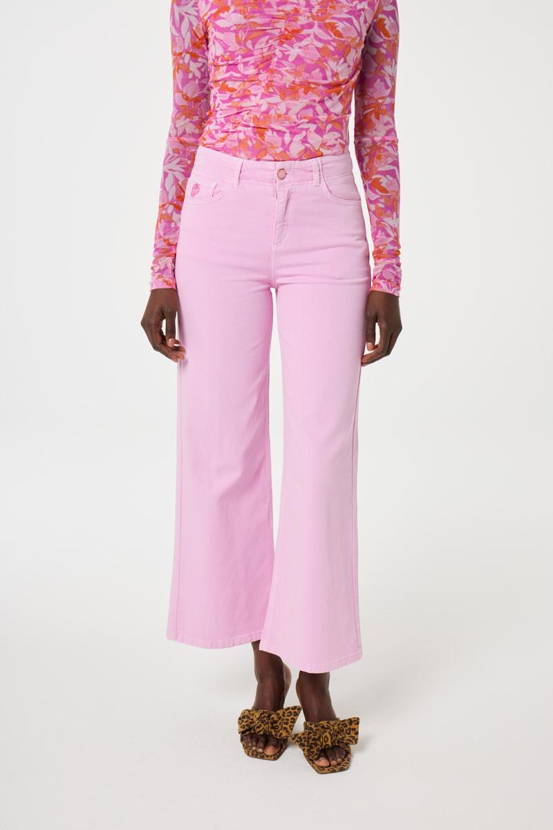 Fabienne Chapot Fabienne Chapot Jeans Hayley Wide Leg C Roze 1