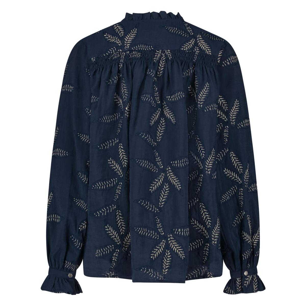 NUKUS NUKUS Blouse NKS02074 Blauw 4