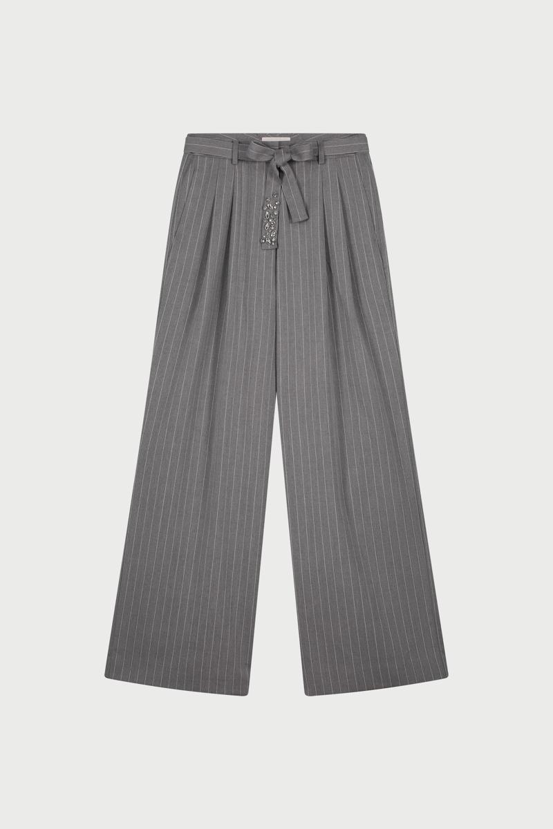 Fabienne Chapot Pantalon Charlie Trousers Grijs 2