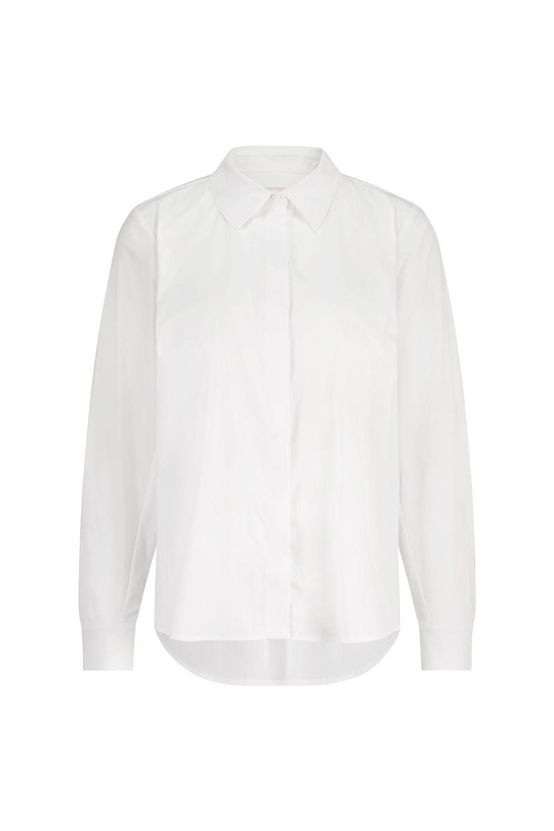 Studio Anneloes Blouse Bobby poplin blou Wit 2