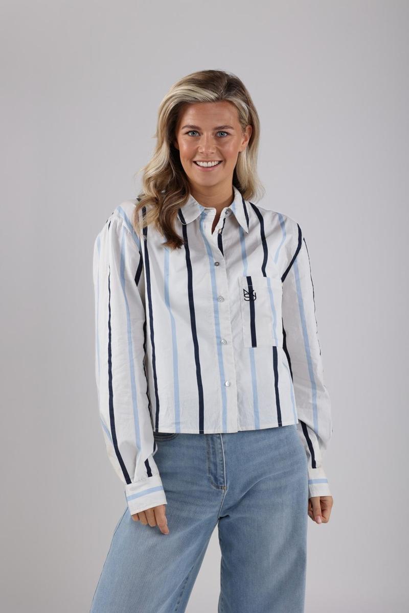 NUKUS NUKUS Blouse NKS02055 Blauw 3